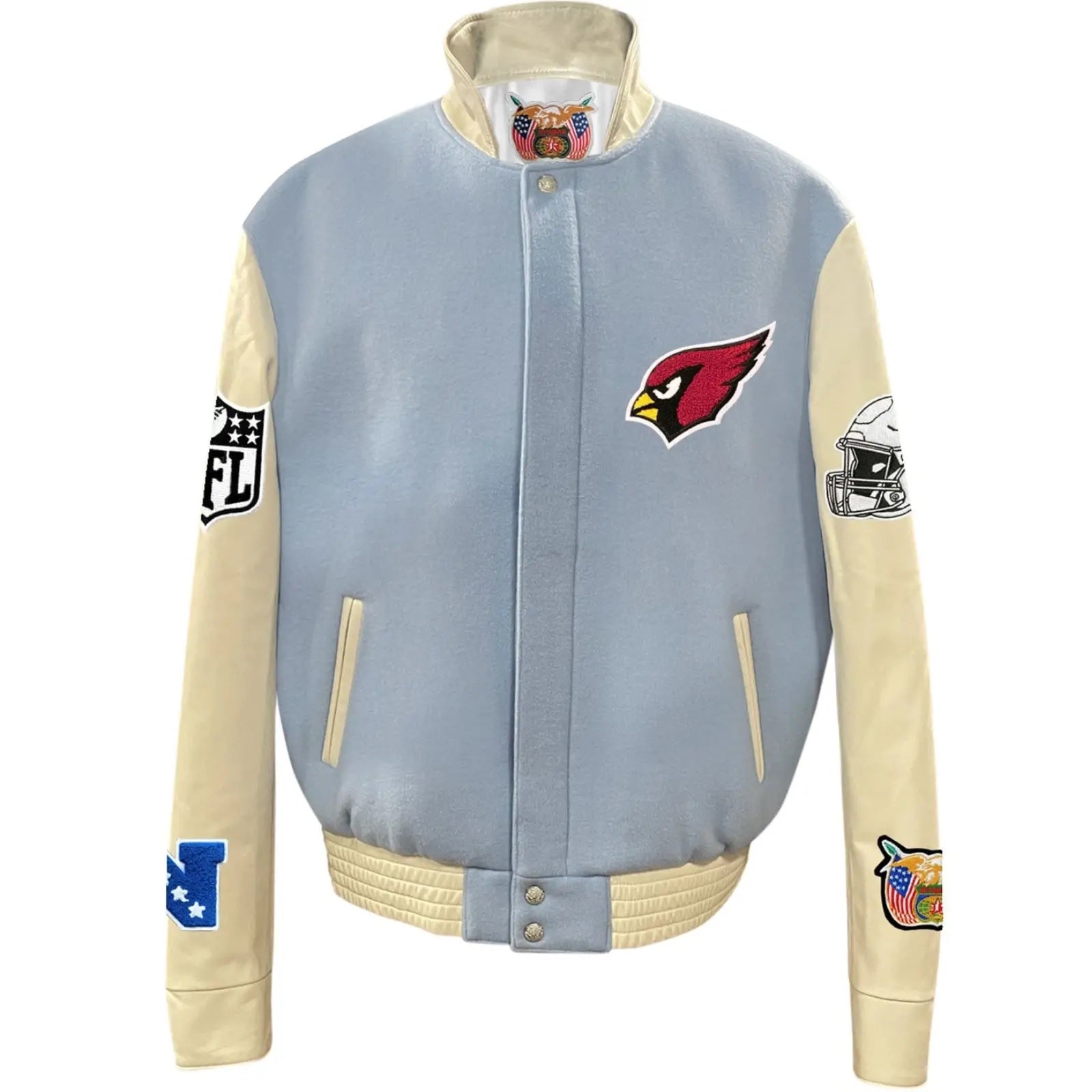 Arizona Cardinals Jeff Hamilton Wool and Leather Jacket WorthVee