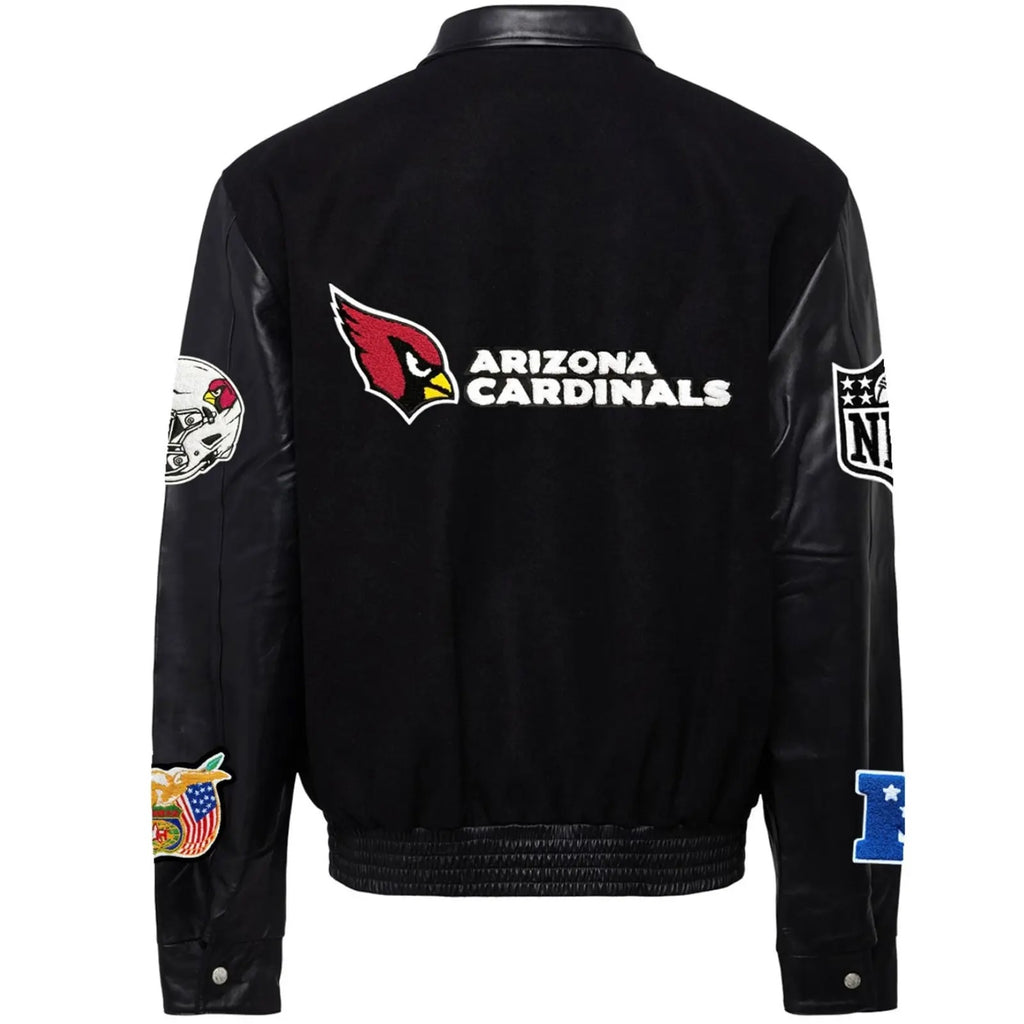 Arizona Cardinals Jeff Hamilton Wool and Leather Jacket WorthVee