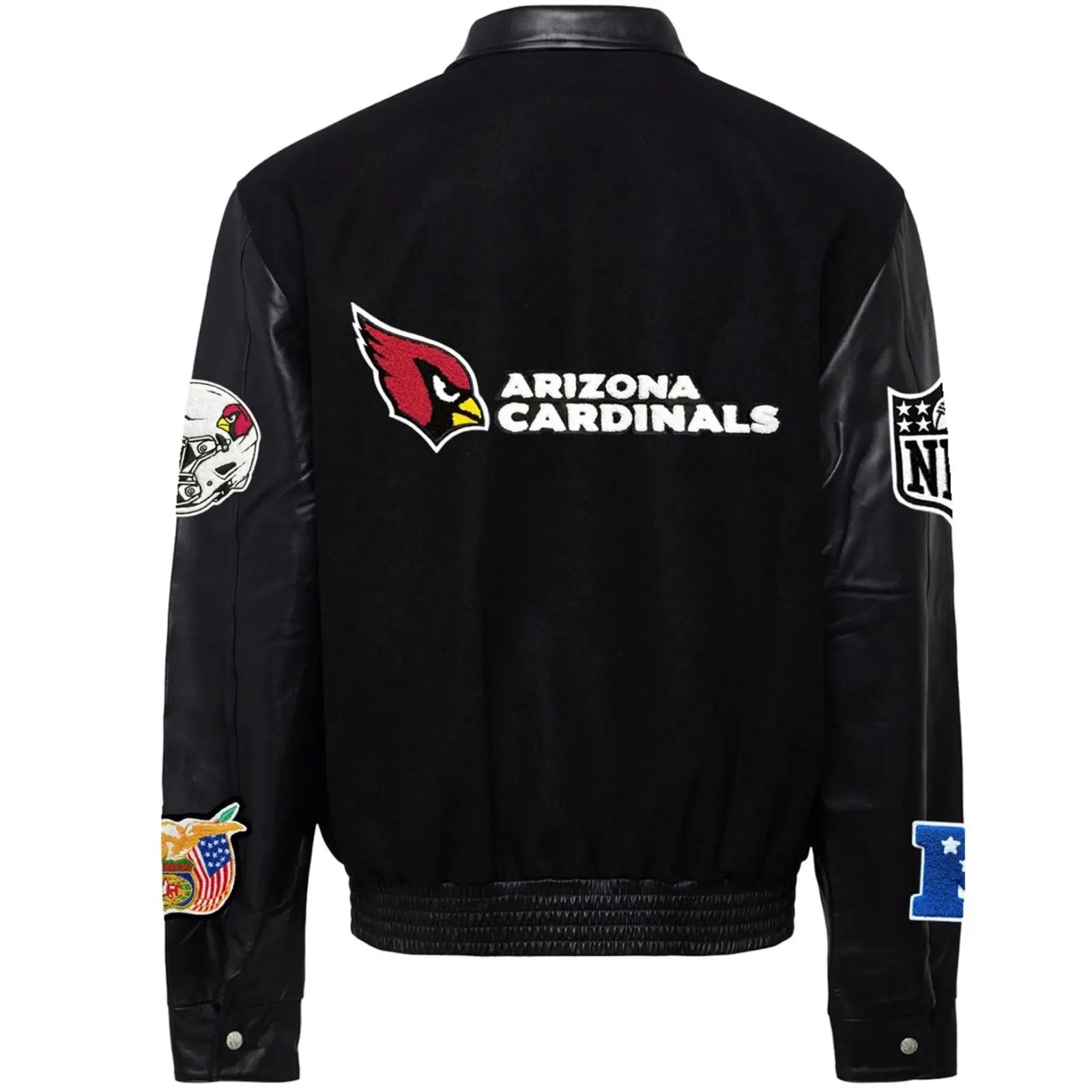 Arizona Cardinals Jeff Hamilton Wool and Leather Jacket WorthVee