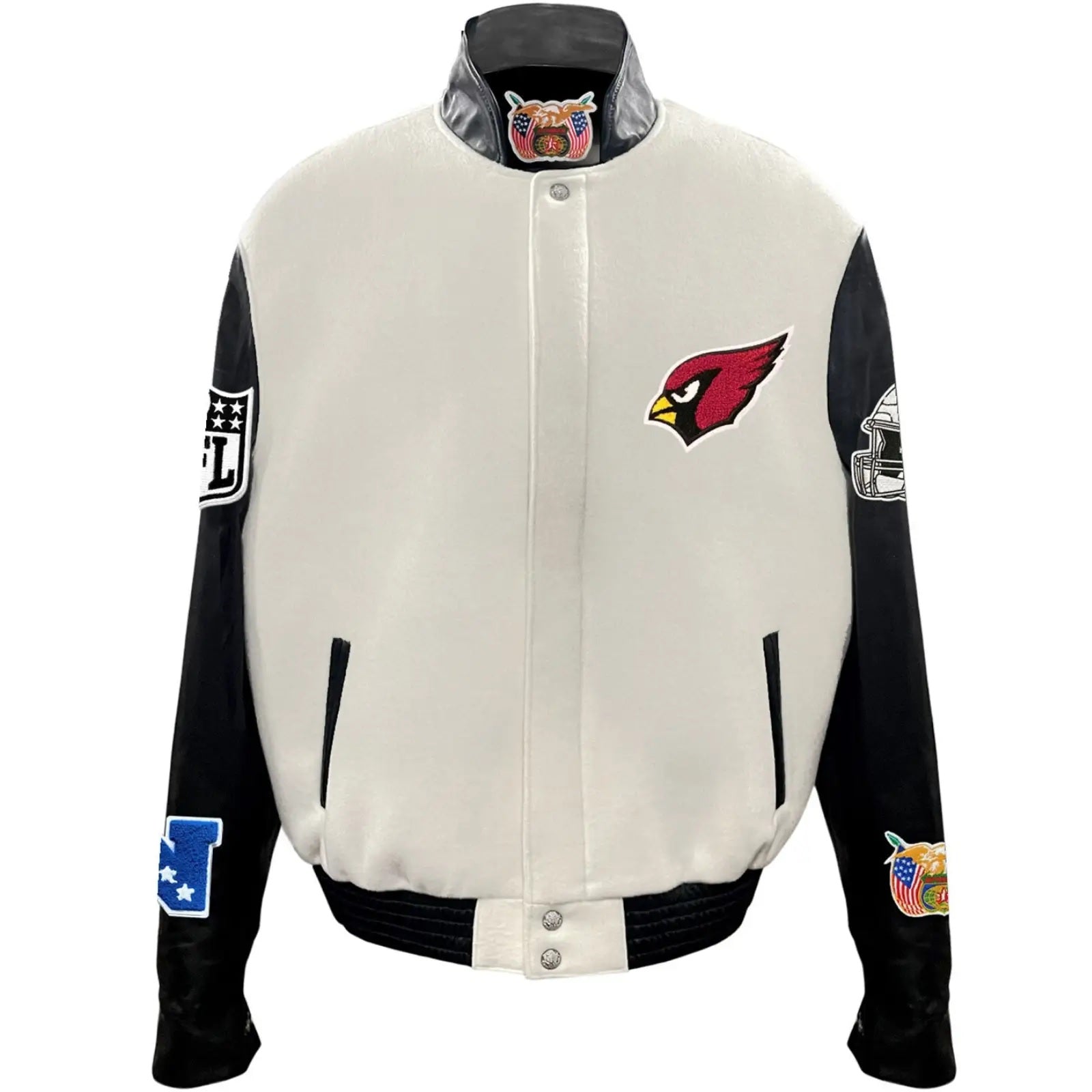 Arizona Cardinals Jeff Hamilton Wool and Leather Jacket WorthVee