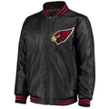 Arizona Cardinals Stiff Arm Varsity Leather Jacket WorthVee