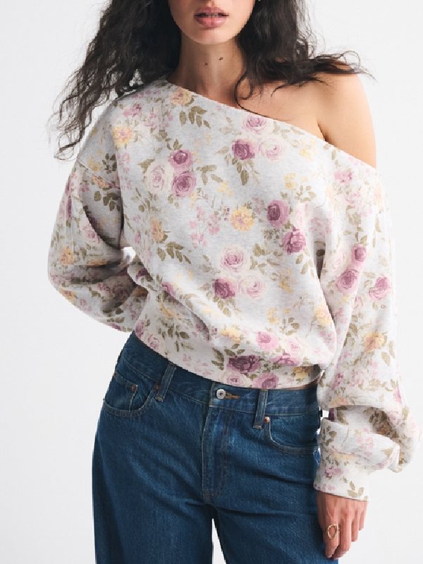 Ashley Iaconetti Real Housewives of Rhode Island Floral Print Sweatshirt WorthVee