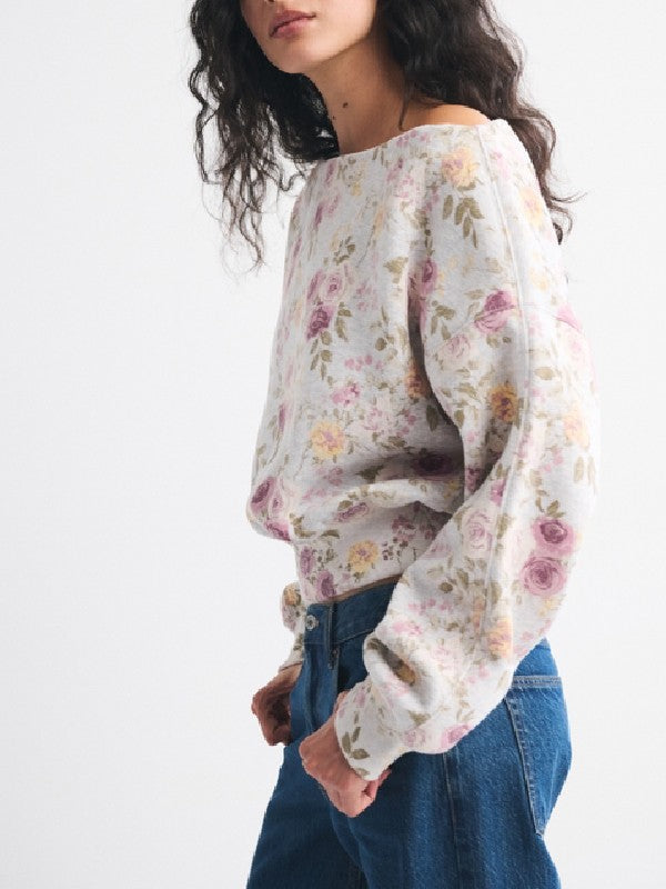 Ashley Iaconetti Real Housewives of Rhode Island Floral Print Sweatshirt WorthVee