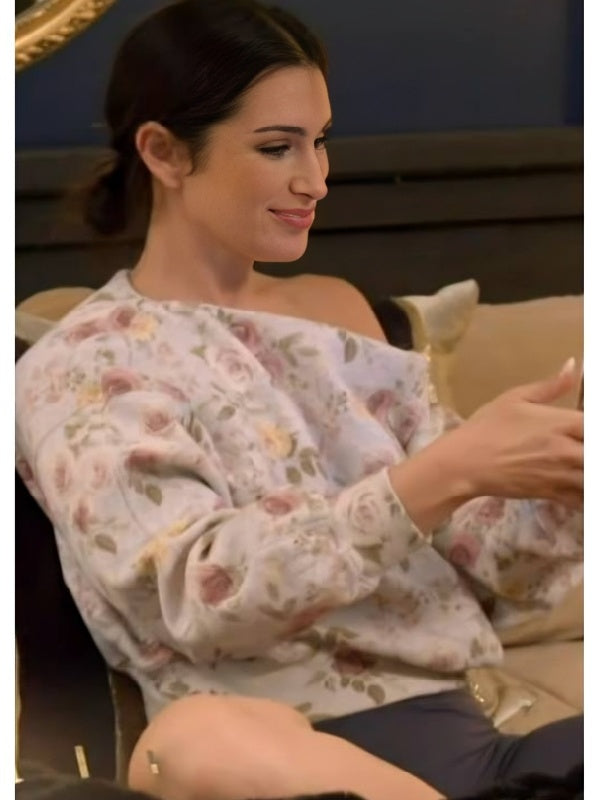 Ashley Iaconetti Real Housewives of Rhode Island Floral Print Sweatshirt WorthVee