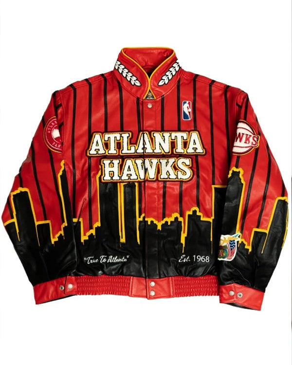 Atlanta Hawks Vegan Leather Jacket