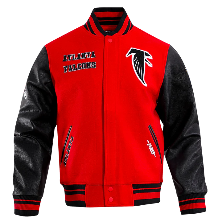 Atlanta Falcons Retro Classic Rib Wool Varsity Jacket WorthVee