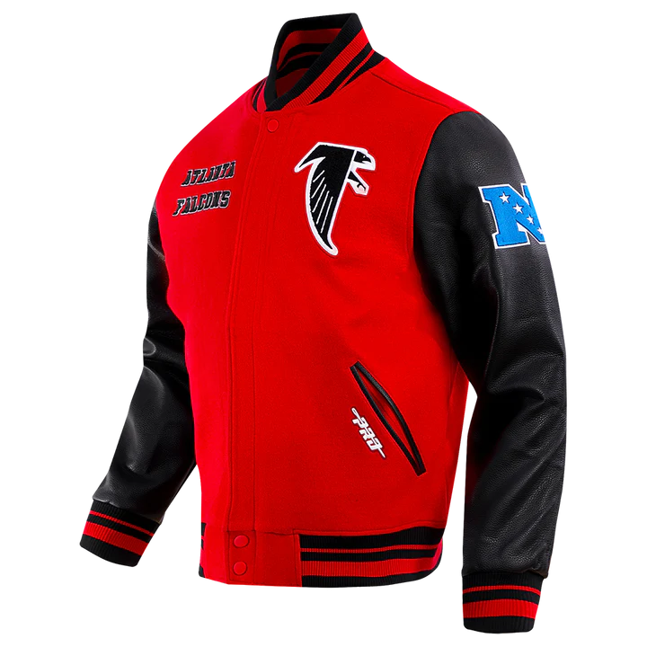 Atlanta Falcons Retro Classic Rib Wool Varsity Jacket WorthVee