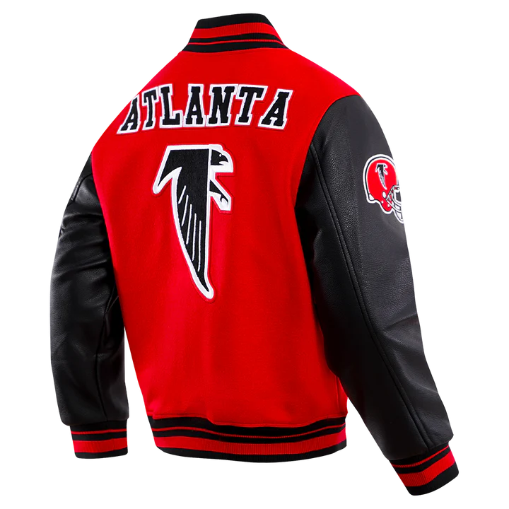 Atlanta Falcons Retro Classic Rib Wool Varsity Jacket WorthVee