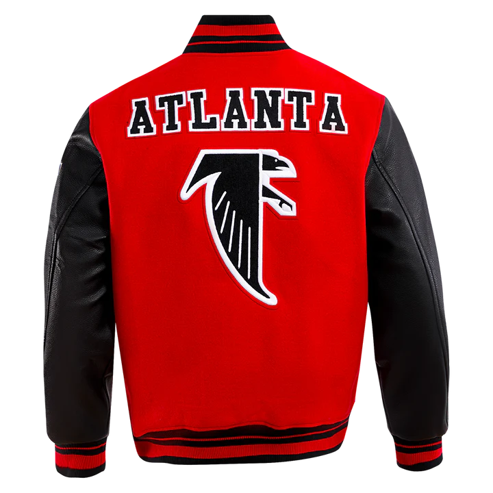 Atlanta Falcons Retro Classic Rib Wool Varsity Jacket WorthVee