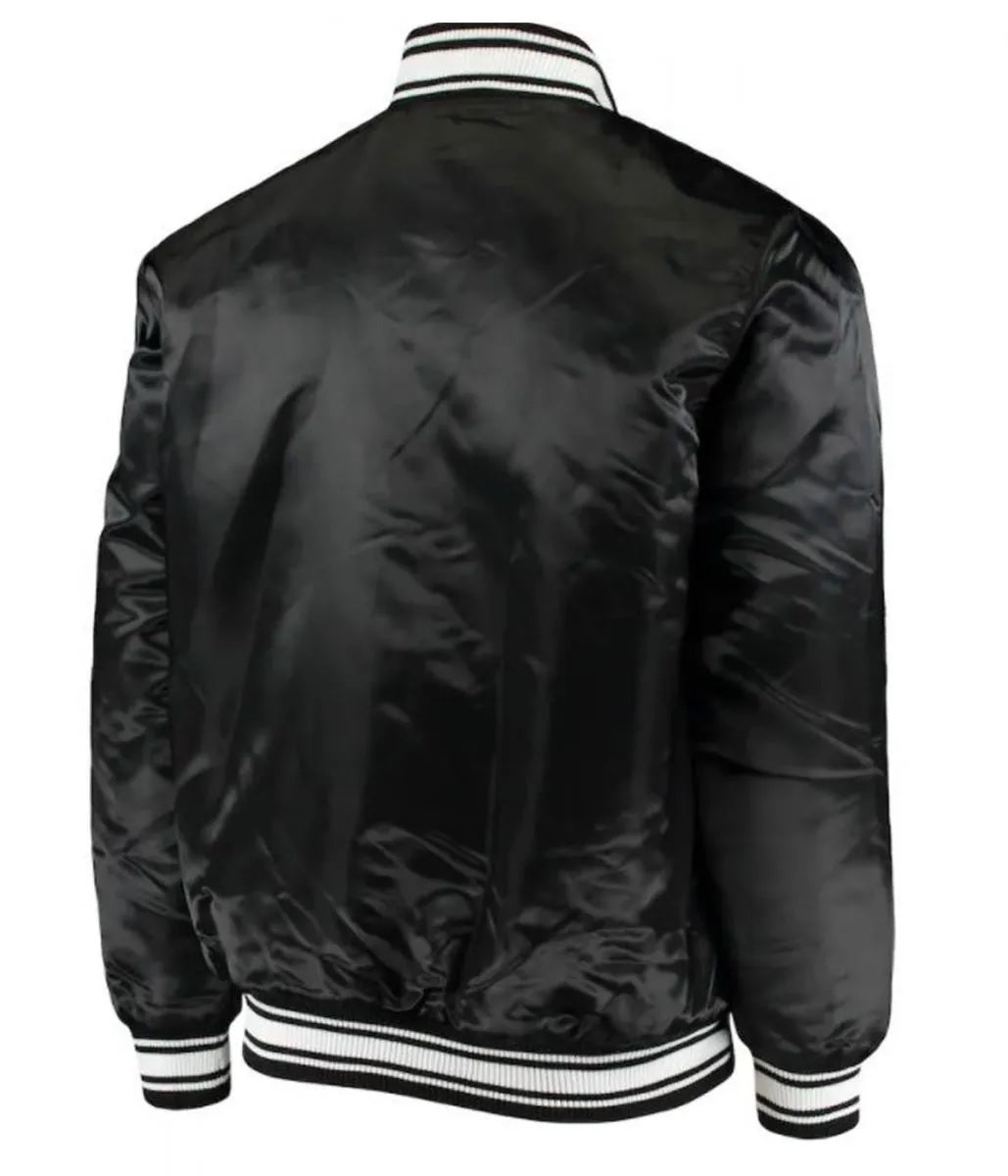 Atlanta Falcons Satin Black Starter Jacket WorthVee
