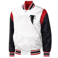 Atlanta Falcons Throwback Warm Up Pitch Satin Jacket WorthVee
