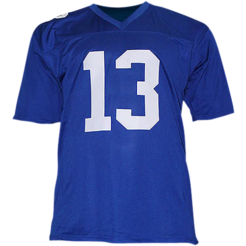 Autographed New York Giants Odell Beckham Jr. Blue #13 Custom Jersey WorthVee