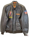 Avirex American Volunteer Group Horsehide A-2 Brown Jacket Clanton Jacket