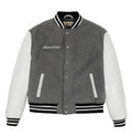 Avirex Inspired Grey Wool Leather Varsity Jacket