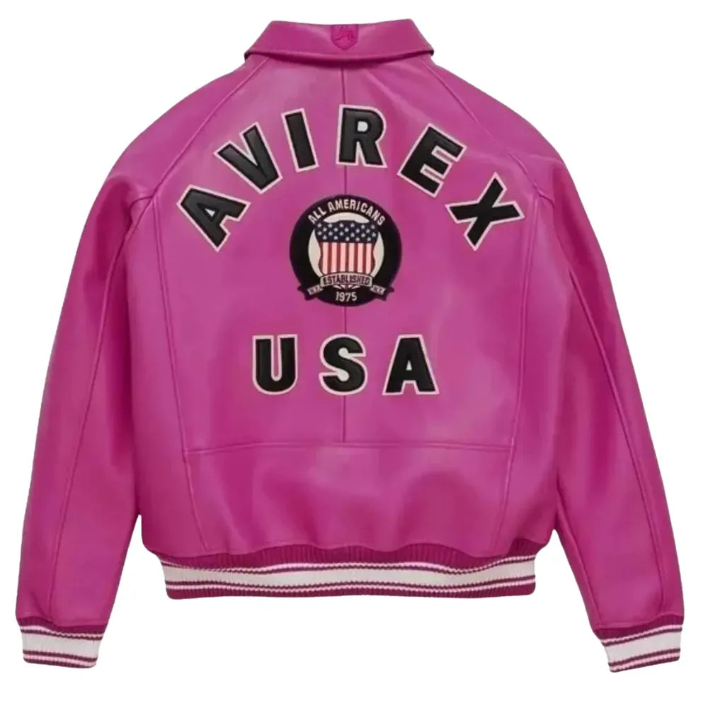 Avirex Inspired Limited Edition Icon Hot Pink Jacket