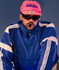 Bad Bunny 2026 Tour Blue Track Jacket