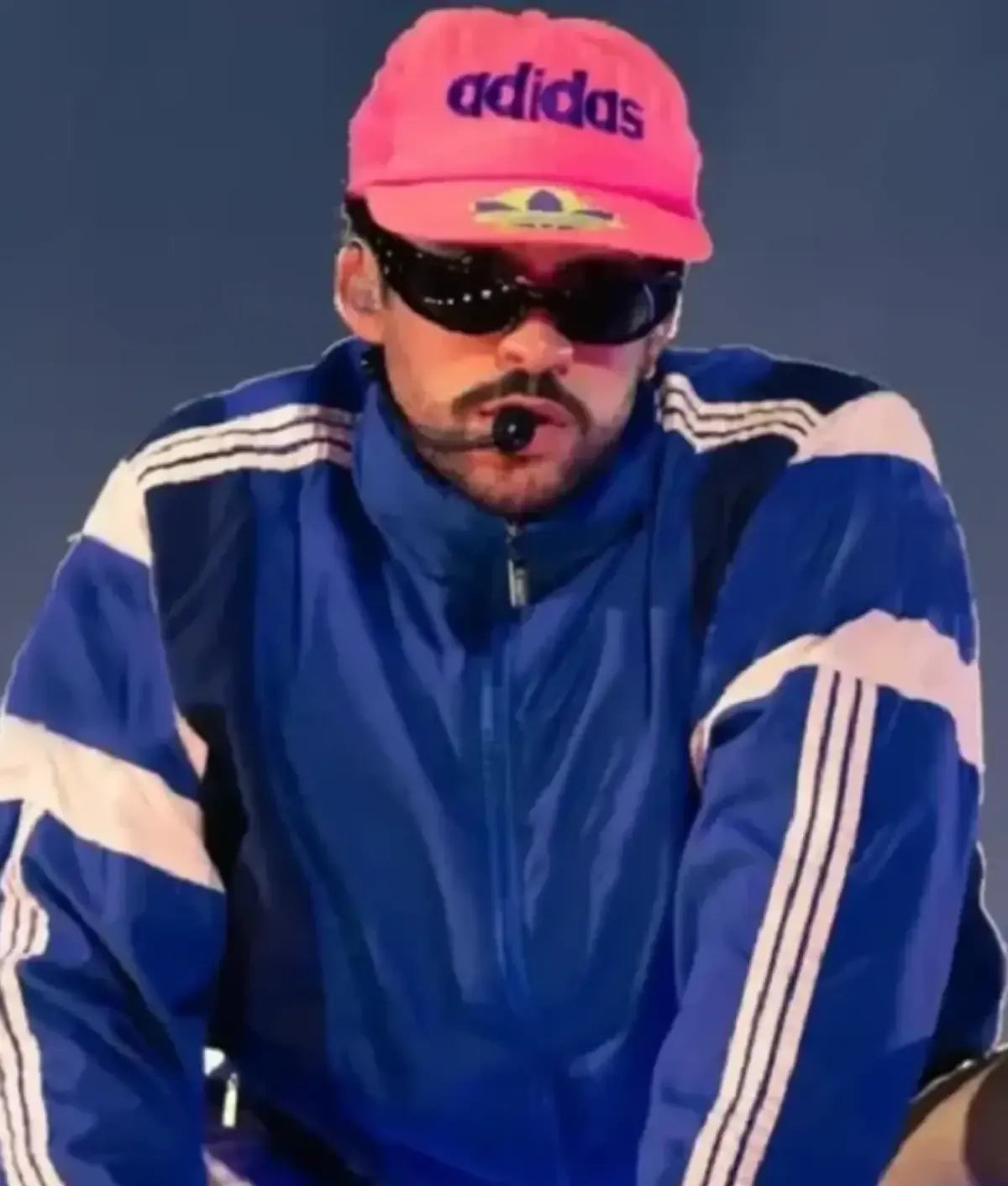 Bad Bunny 2026 Tour Blue Track Jacket