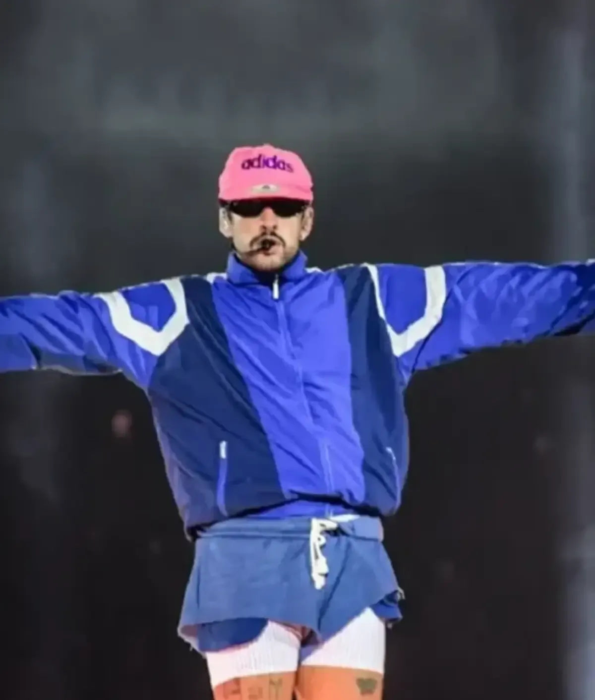 Bad Bunny 2026 Tour Blue Track Jacket