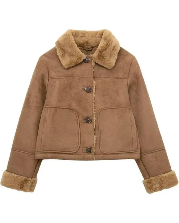 Baked with Love Holiday S01 Shearling Crop Jacket