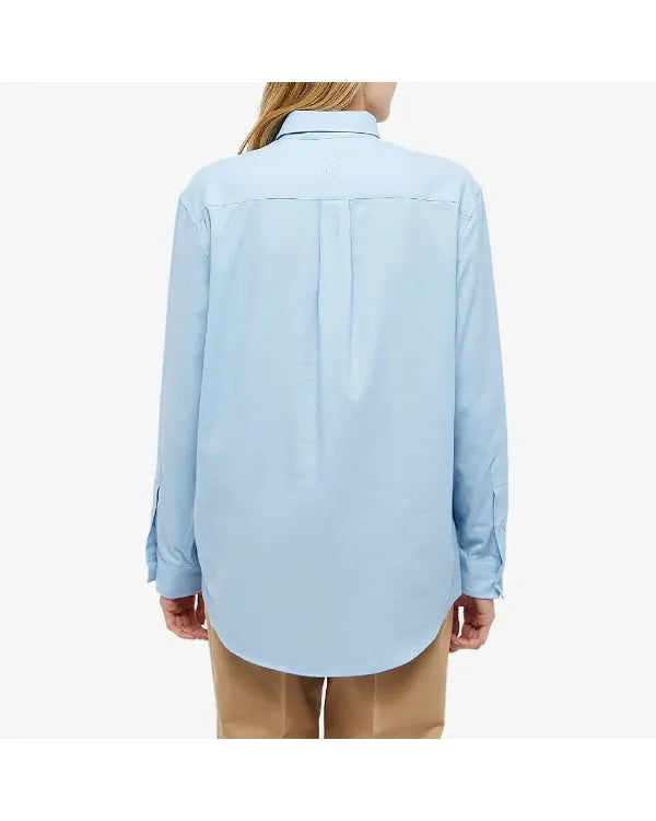 Baked with Love Holiday S01 Swan Print Light Blue Shirt