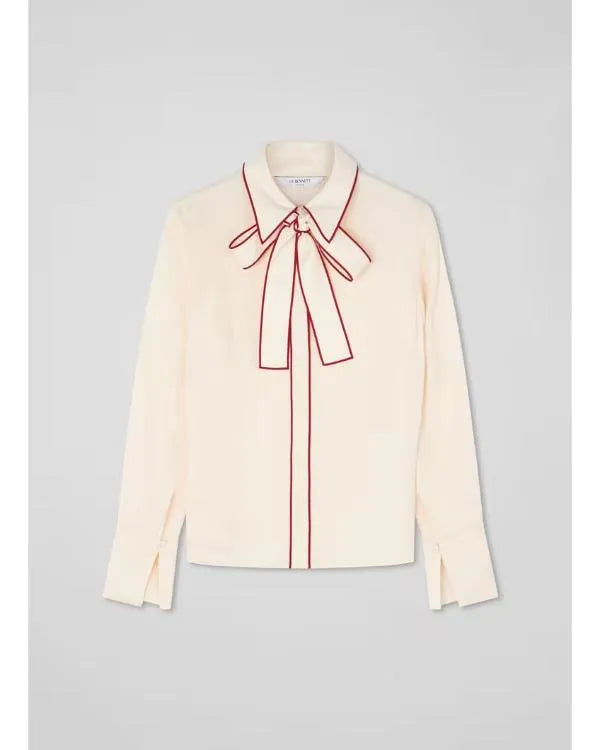 Baked with Love Holiday S01 Tie-Neck Blouse