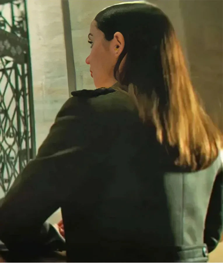 Ballerina 2025 Ana de Armas Green Trench Coat