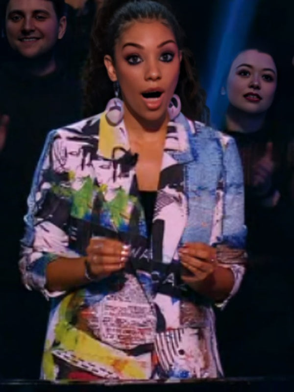 Beat Shazam S07 Corinne Foxx Graffiti Print Blazer WorthVee