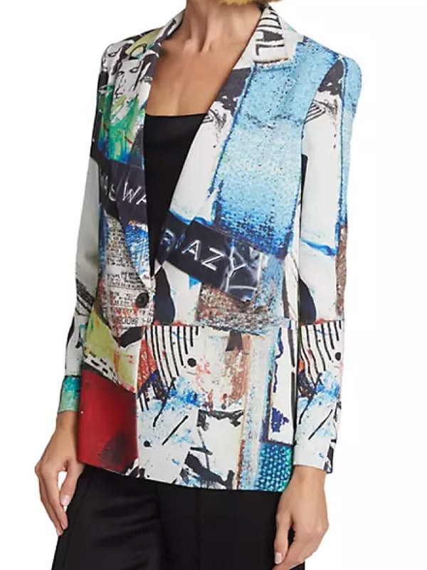 Beat Shazam S07 Corinne Foxx Graffiti Print Blazer WorthVee