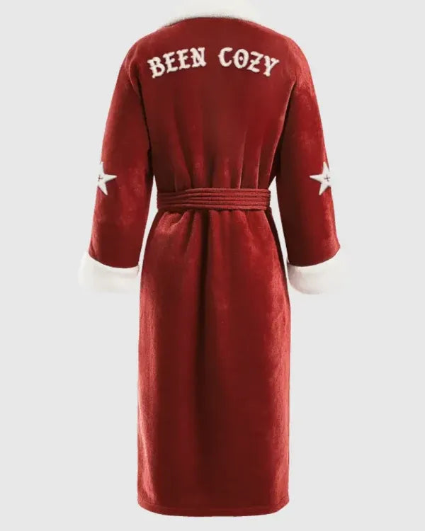 Been Cozy Red Belted Robe