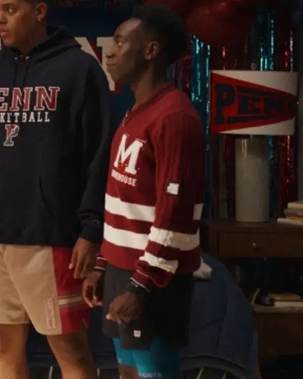 Bel-Air S04 Olly Sholotan Maroon V-Neck Sweater WorthVee