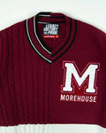 Bel-Air S04 Olly Sholotan Maroon V-Neck Sweater WorthVee
