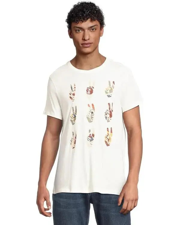 Bel-Air S04 Olly Sholotan Peace Hands Print T-Shirt WorthVee