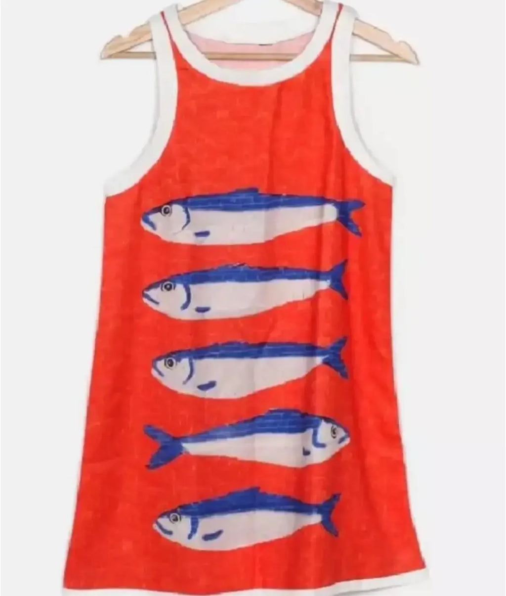 Below Deck Mediterranean S10 Aesha Scott Fish Print Dress