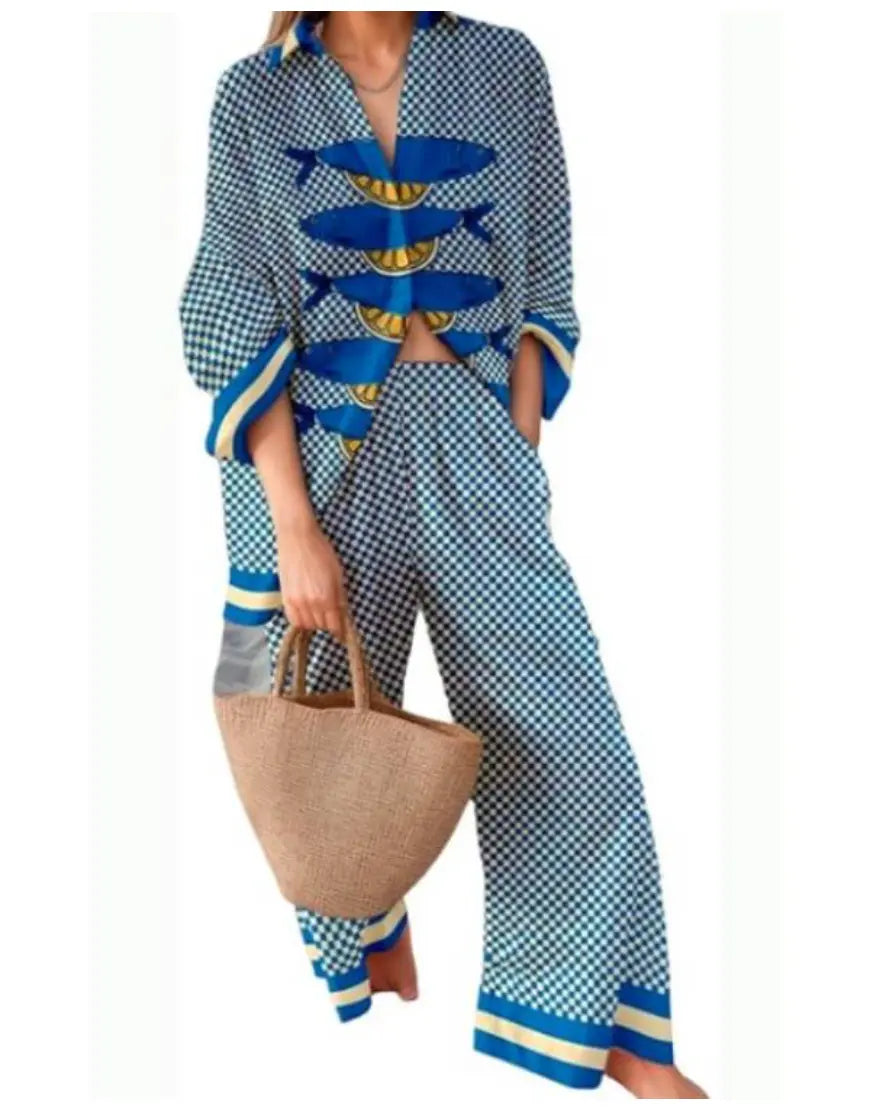 Below Deck Down Under Daisy Kelliher Fish Printed Pajamas WorthVee