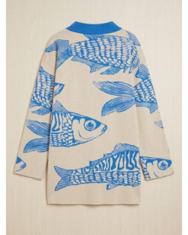 Below Deck Down Under S04 Daisy Kelliher Fish Print Robe WorthVee