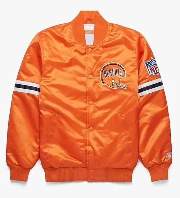 Bengals Starter Satin Varsity Jacket