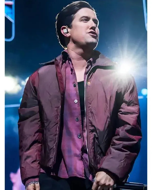 Berlin Concert Logan Henderson Maroon Jacket WorthVee