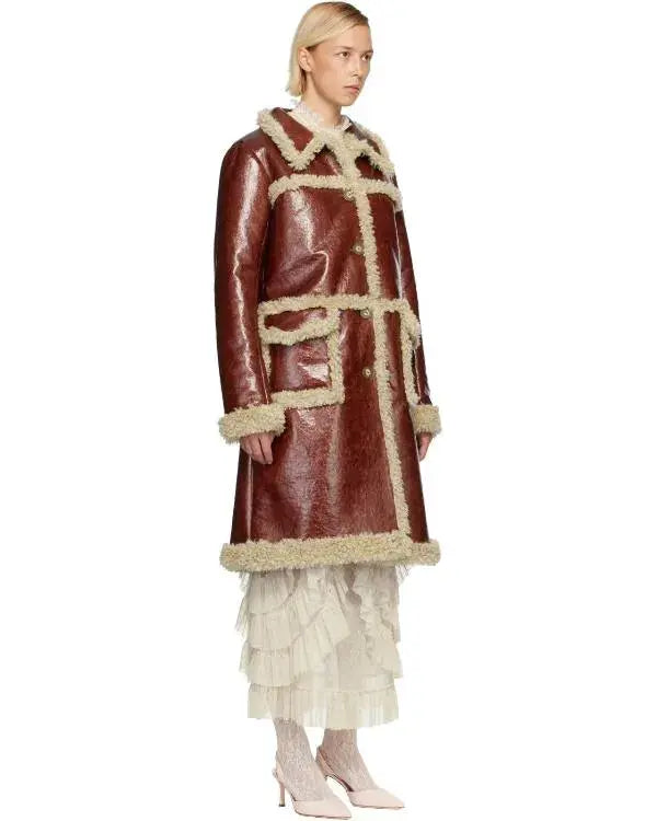 Beyond The Gates 2025 Ambyr Michelle Brown Leather Coat WorthVee
