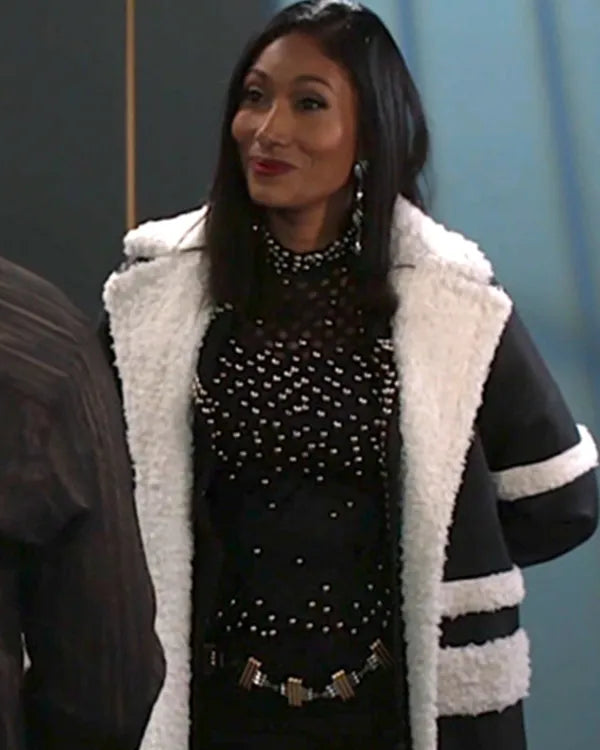 Beyond The Gates Trisha Mann-Grant Black Leather Trench Coat