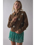 Beyond the Gates 2026 Camryn Jade Embellished Suede Jacket