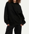 Black Adorable Printed Hoodie