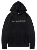 Black Faith Over Fear Hoodie WorthVee