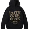 Black Faith Over Fear Hoodie WorthVee
