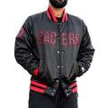 Black Indiana Pacers Satin Jacket WorthVee