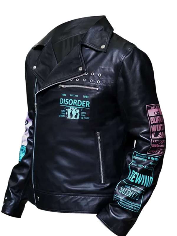 Bloody Valentine Megan Fox Black Leather Biker Jacket Clanton Jacket