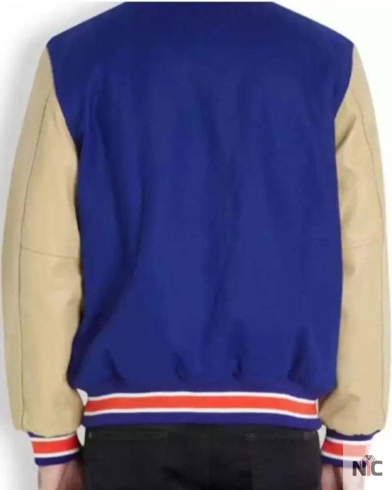 Blue Vintage NBA New York Knicks Varsity Jacket Clanton Jacket