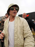 Brad Pitt F1 Quilted Bomber Jacket Clanton Jacket