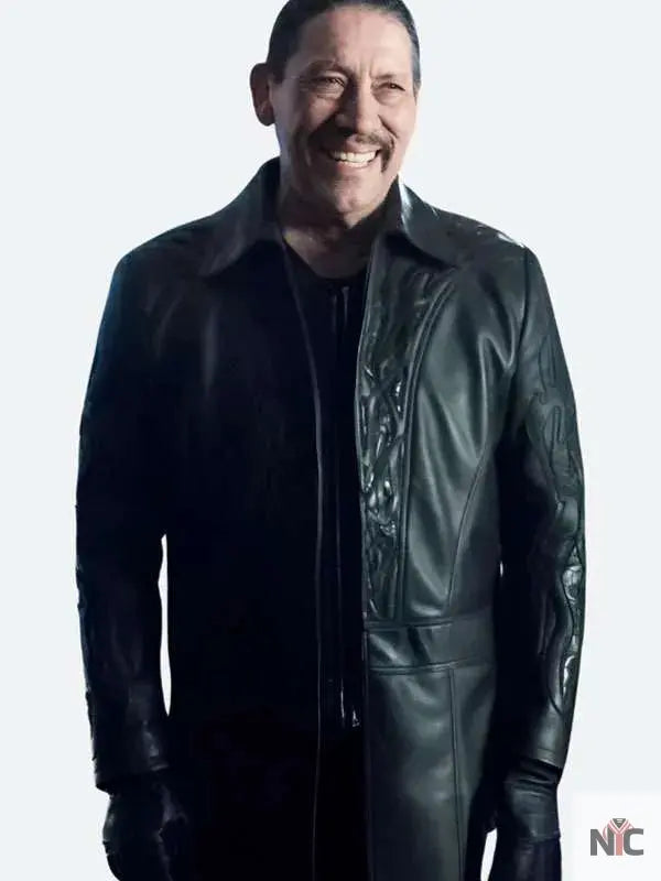 Breacher The Flash S04 Black Leather Coat Clanton Jacket