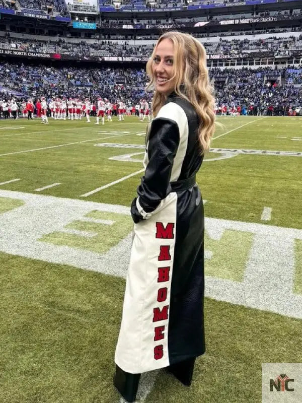 Brittany Mahomes AFC Championship Coat Clanton Jacket