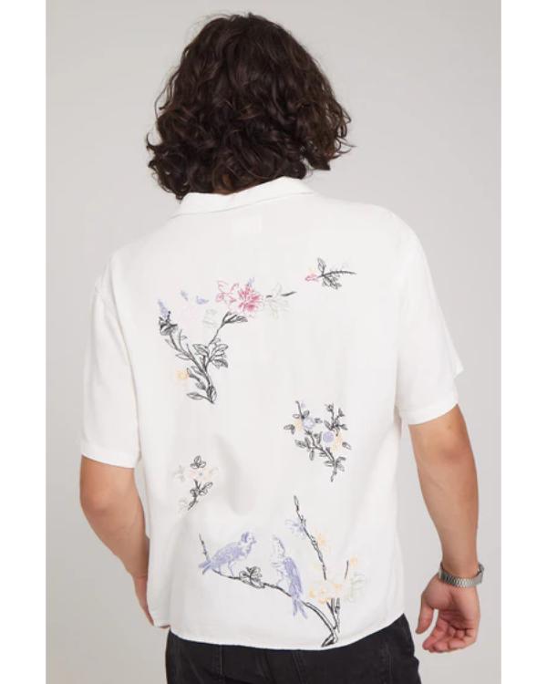 Neighbours 2025 Xavier Molyneux White Resort Shirt Clanton Jacket